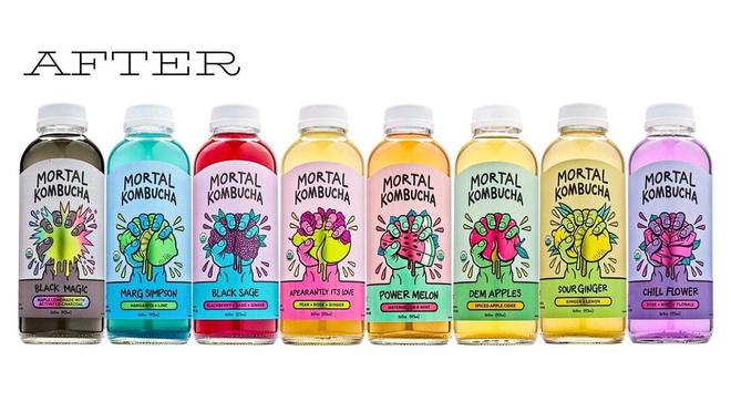 Mortal康普茶包装设计每一款产品都需要一个吸引人眼球的视觉(图3)