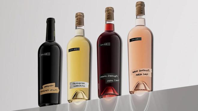 SALDO极致简约的葡萄酒包装简单到极致的红酒标签设计(图1)
