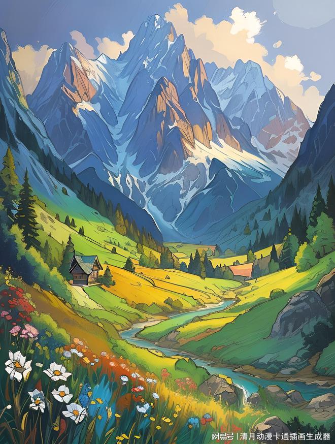 AI手绘插画创作之路图生图一键转换！(图1)