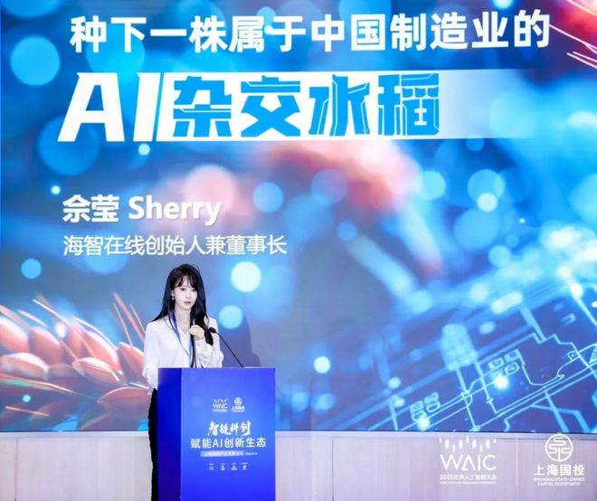 海智创始人佘莹：种下一株属于中国制造业的AI杂交水稻(图1)