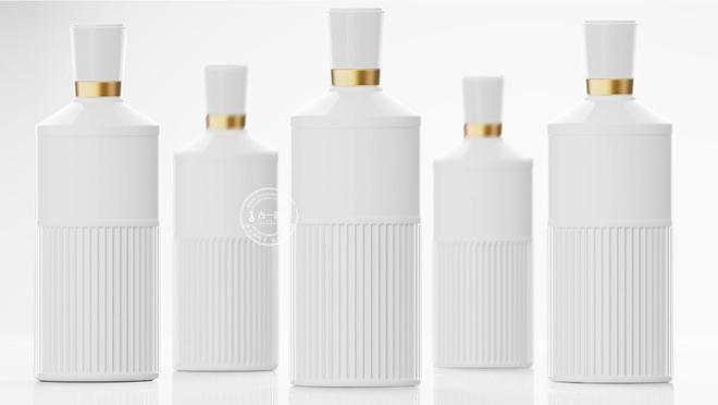 【汴梁酒庄x古一设计】中式极简美学下的光瓶白酒包装设计(图1)